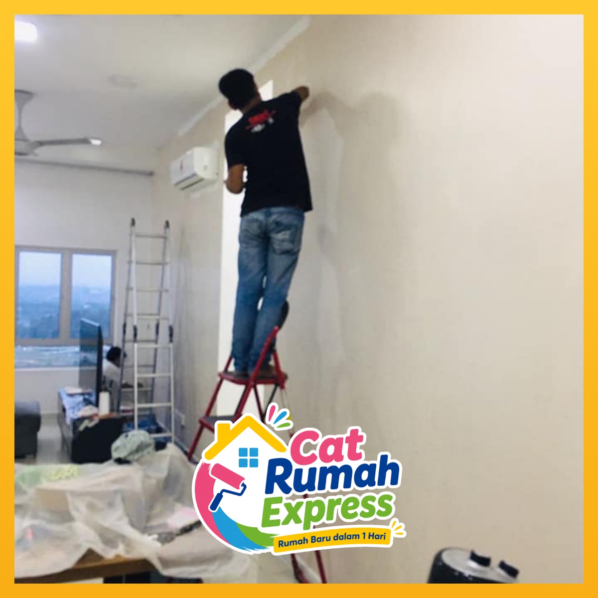Kerja cat rumah 2 — Cat Rumah Malaysia
